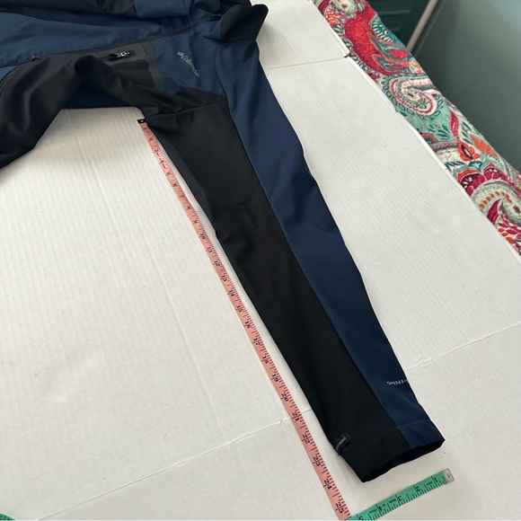 Columbia Omni-Shield Interchange Titanium Blue Black Zip-up Soft Shell Jacket M - Picture 12 of 14